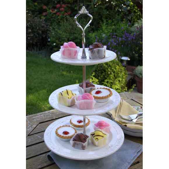 Large three tier cake stand