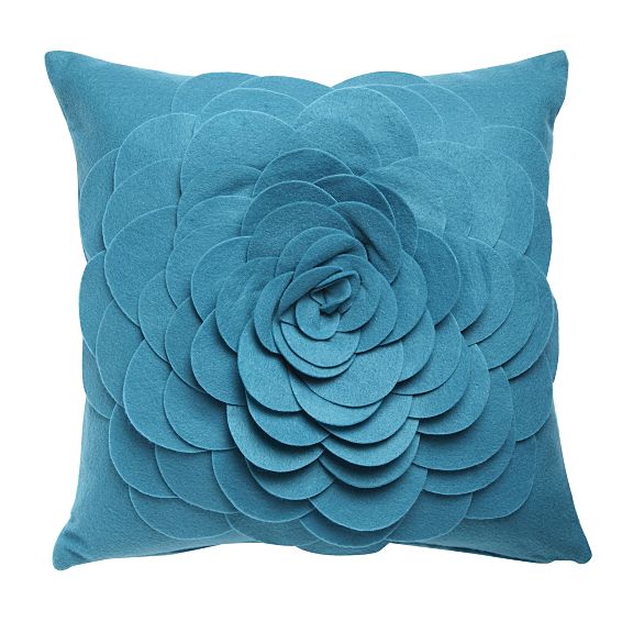 Half price 3D flower felt cushions at Debenhams Cosy Home Blog
