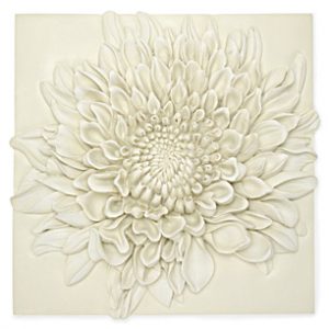 Large cream flower wall tile from Laura Ashley