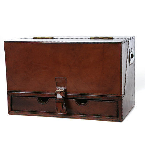 Traditional leather stationery box Cosy Home Blog