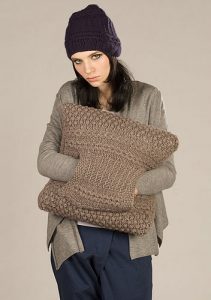 Jenny Lam Laark designer knit cushion