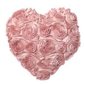 Julien Macdonald 3D rose heart cushion