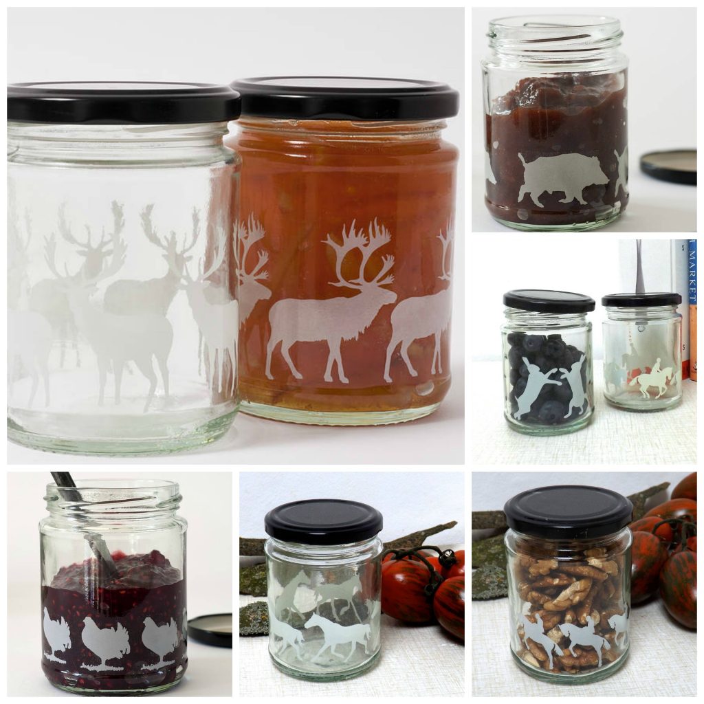 Limited edition animal silhouette jars from Aiga & Ginta