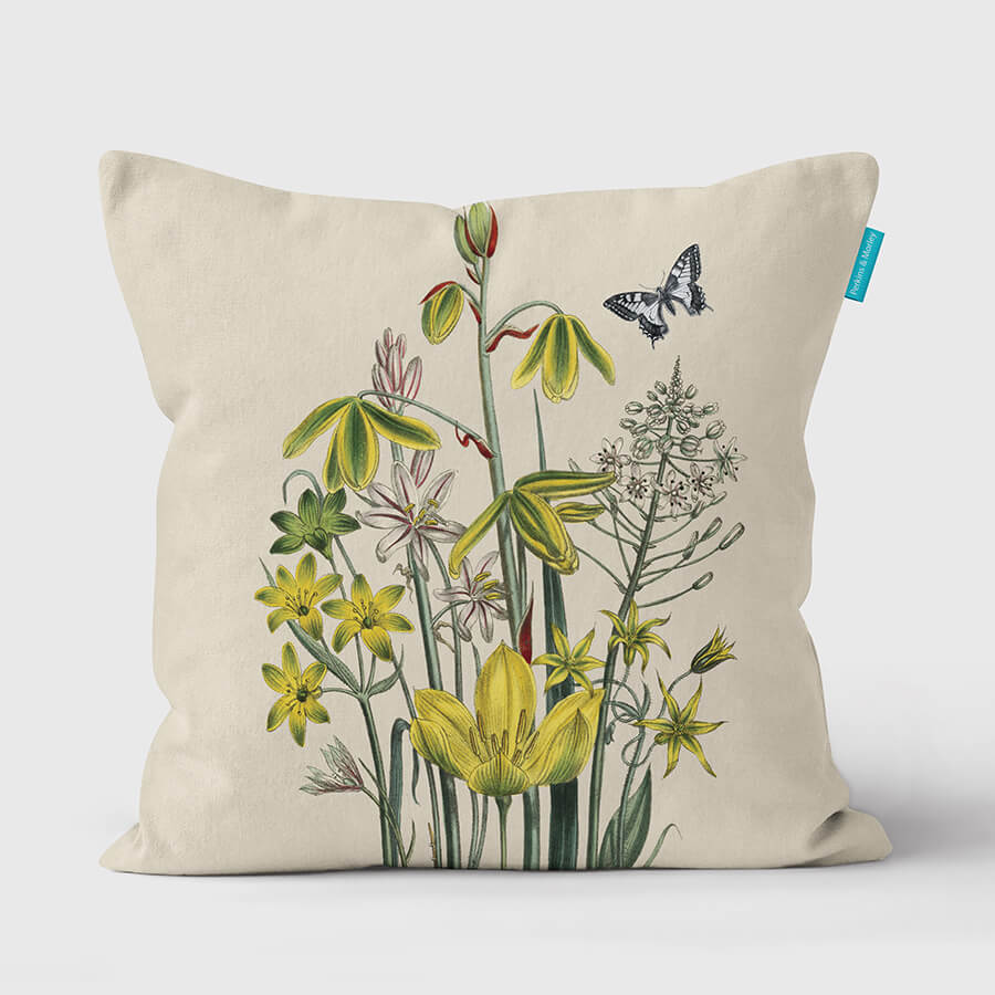 Floral home decor accessories such as this cushion are great for adding colour to a room